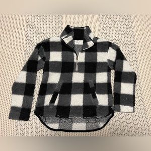 Old Navy XS Women’s 3/4 Zip Sherpa Fleece in Plaid